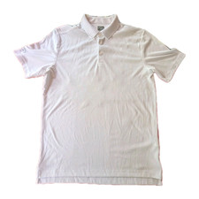 Callaway Golf Opti- Dry White Short Sleeve Polo Shirt Mens Large L