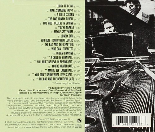 Bill Evans Together Again (CD) - Bild 2 von 2