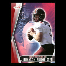 Braxton Burmeister Rookie #3 2022 SAGE Virginia Tech Hokies Football Card NFL