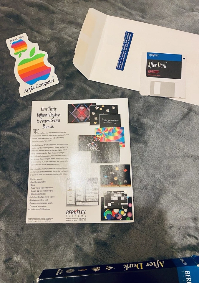 Vintage After Dark Flying Toasters Set For Mac, Includes Discs, Pens, Adverts. - Image 4 of 4