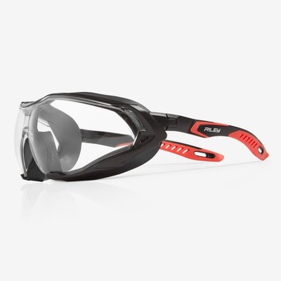 Riley Sparta Pro Schutzbrille | Hybridbrille Eyewear Clear Grey LED PPE
