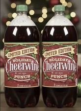 2 Pack! New! Cheerwine Holiday Punch, 2 Liter, Free Expedited Shipping!