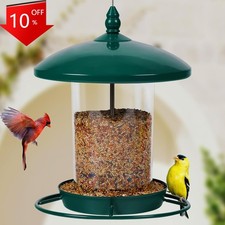 Metal Bird Feeder for Outdoors Hanging,3.0LB Seed Feeder,360  Feeding,NEW