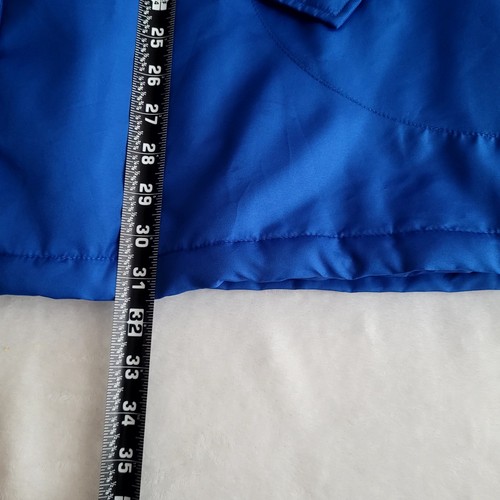 Ellos Sz 2X Cobalt Blue Hooded Parka Coat Jacket Adjustable Drawstring Waist - Picture 8 of 8