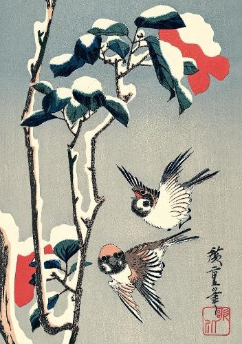 Journal Sparrows and Camellia in Snow by Hiroshige, Lined PB ... - 9780804859110