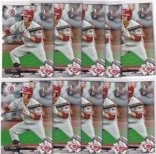 LOT (10) 2017 BOWMAN 1ST RC T.J. FRIEDL CINCINNATI REDS FIRST ROOKIE - 481