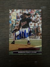 Pat Mahomes  Rookie 1992 Fleer Ultra AUTOGRAPHED Card MINNESOTA TWINS. rookie card picture