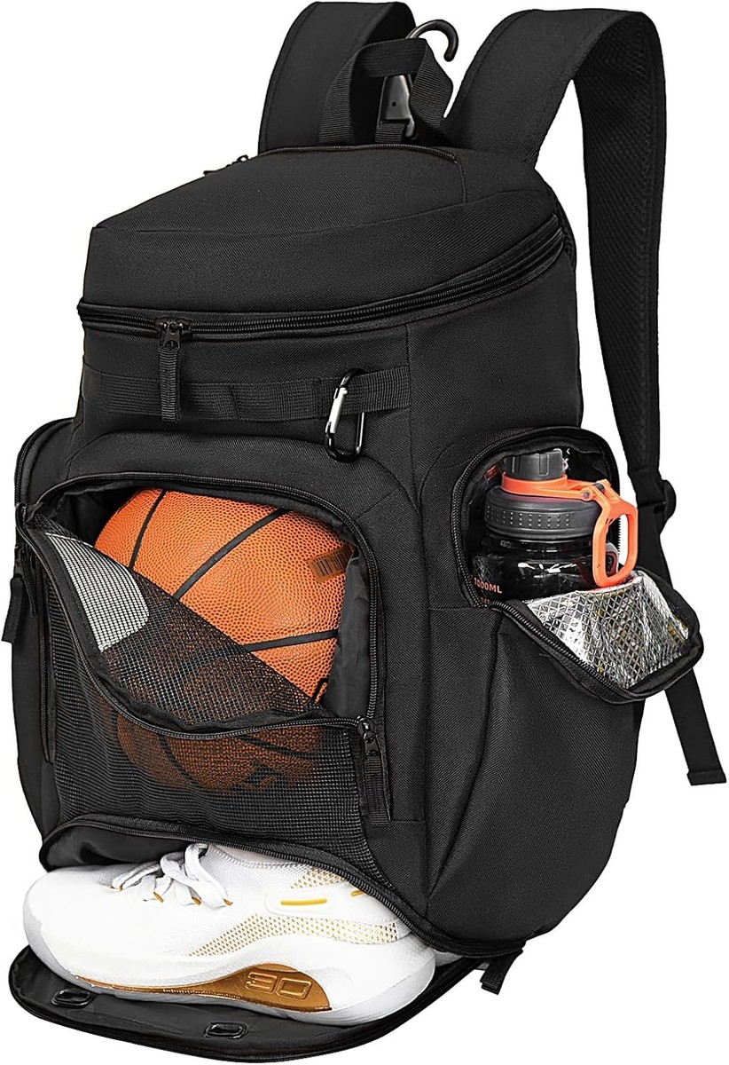 Basketball Backpack Large Sports Bag, Gym Bag with Ball One Size