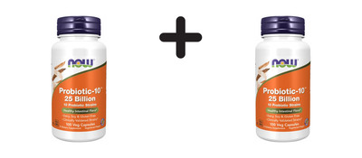 2 x Now Foods Probiotic-10  25 Billion (100) (999,44 EUR/kg)
