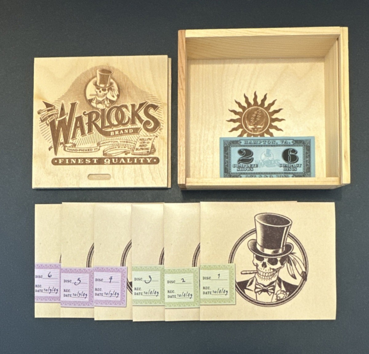 Grateful Dead Warlocks Brand Complete CD Box Set 1989 Hampton VA