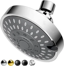 FEELSO Professional High Pressure Shower head with 5-Spray Adjustable Showerhead