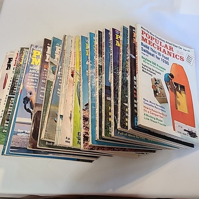 #ad #ad Vintage POPULAR MECHANICS MAGAZINES LOT OF 22 1971 1972 $19.99