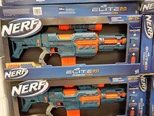 NERF CS-10 PHOENIX ELITE 2.0 MOTORIZED FOAM DARK BLASTER - BLUE/ORANGE