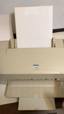 Vintage 1998 Epson Stylus 800 Color Printer Model P930A with IEEE