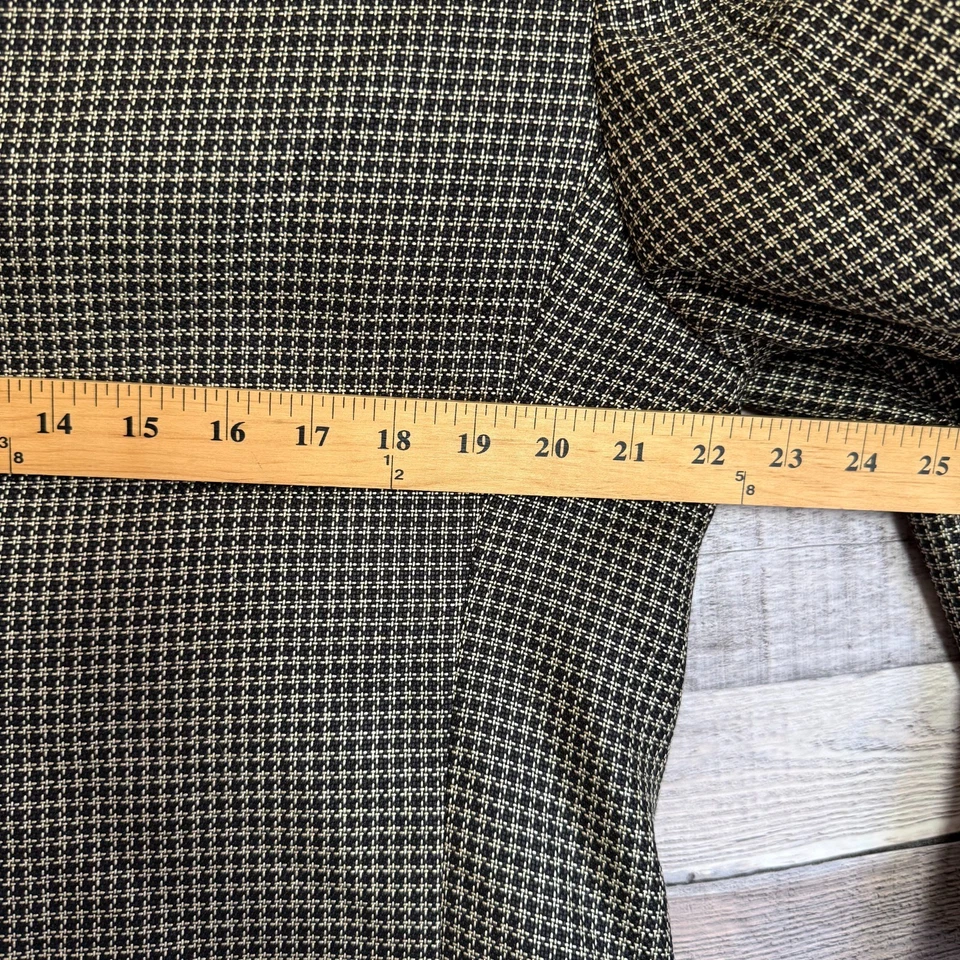 Abrigo deportivo Burberry pata de gallo doble botonadura para hombre 42 gris lana negocios Foto 3 de 4