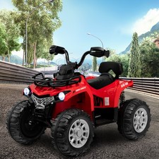 12V 2 Speeds Kids Ride ATV Electric 4-Wheeler Quad w/ Mp3  Headlights Red