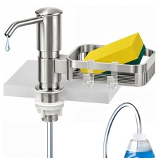 Soap Dispenser for Kitchen Sink, Built in Sink Soap Dispenser Pump with Spong...