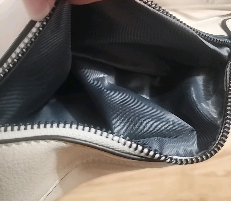 Realer кремовый дизайнер Hobo сумка скрытый переноски сумочка наплечная сумка через плечо сумка с короткими ручками - Изображение 4 из 4