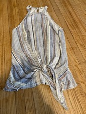 Above And Beyond Women Striped Blue Brown Sle...