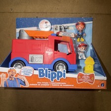 Blippi Fire Truck With Sounds And Music Rare Includes Figures Kids TV Shows