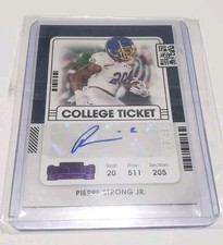 2022 Panini Chronicles College Ticket Pierre Strong Jr. Auto /49 #CCT-PSJ