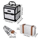 BYOOTIQUE Aluminum Mini Crossbody Bag with Small Travel Case for Travel,Silver — photo 8