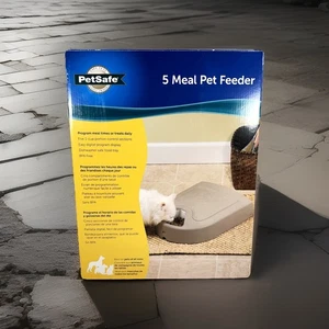 PetSafe 5 Nourriture de repas de chat minuterie Nouvelle-boîte ouverte testée et fonctionne Chat ou chien