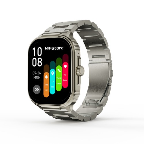 HiFuture ULTRA3 PRO Stainless Steel Smart Watch - Silver - Picture 6 of 10