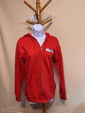 Unique Peanuts Snoopy Full Zip Red Women s Hoodie Size Small