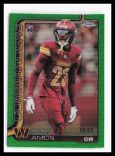 2025 Topps Chrome Green Refractor #371 Trey Amos #/99 Commanders Rookie RC SP TP