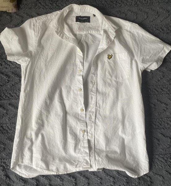 Men Lyle & Scott Shirt White 40 /L / 48 #MGZI