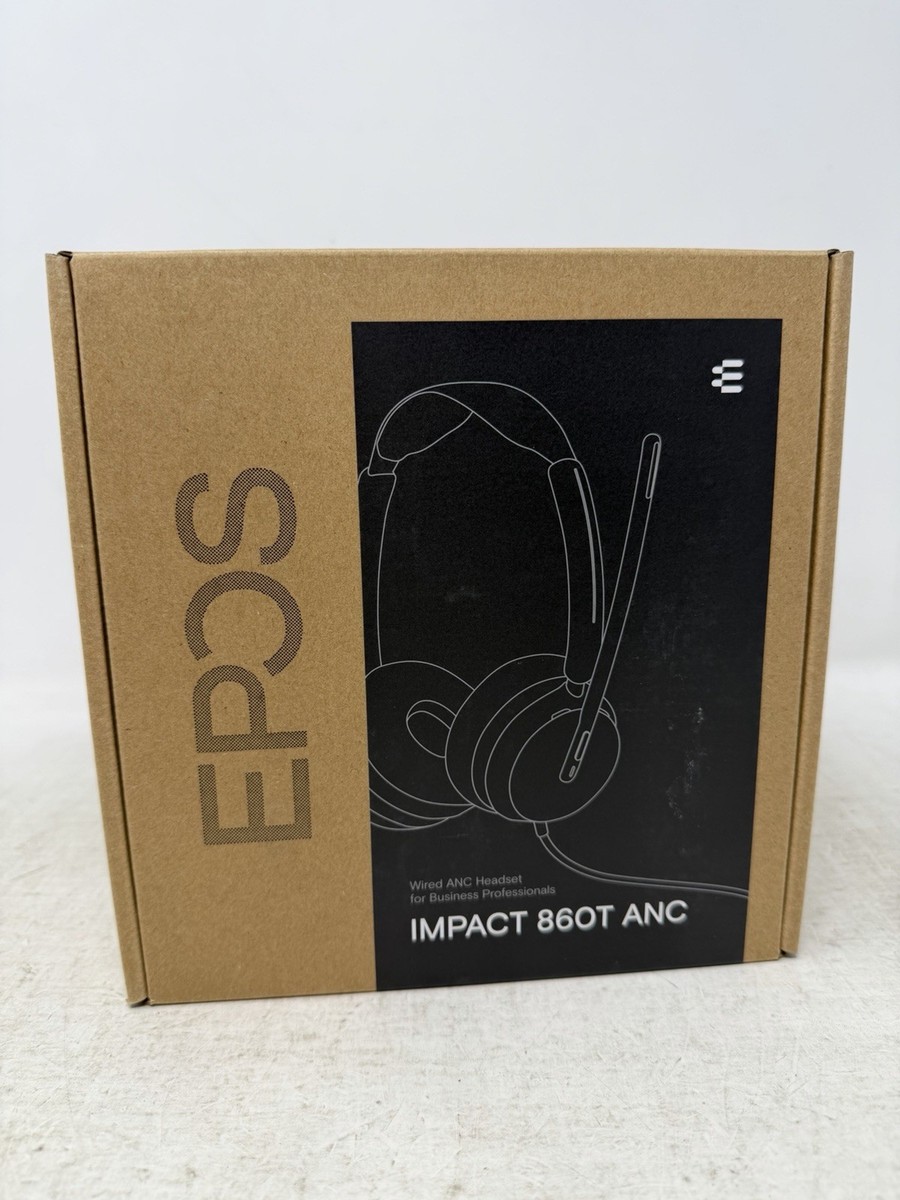 EPOS IMPACT 860T ANC Dual-Sided Wired Headset, USB-C & USB-A
