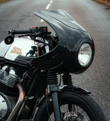 RECK 2.1 Cafe Racer Kit fit for Royal Enfield GT650 Bolt-On Fairing GLOSS BLACK