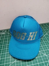 Otto 808 HI Hawaii Snapback Trucker Hat Cap Blue OS Adjustable Mesh Back 