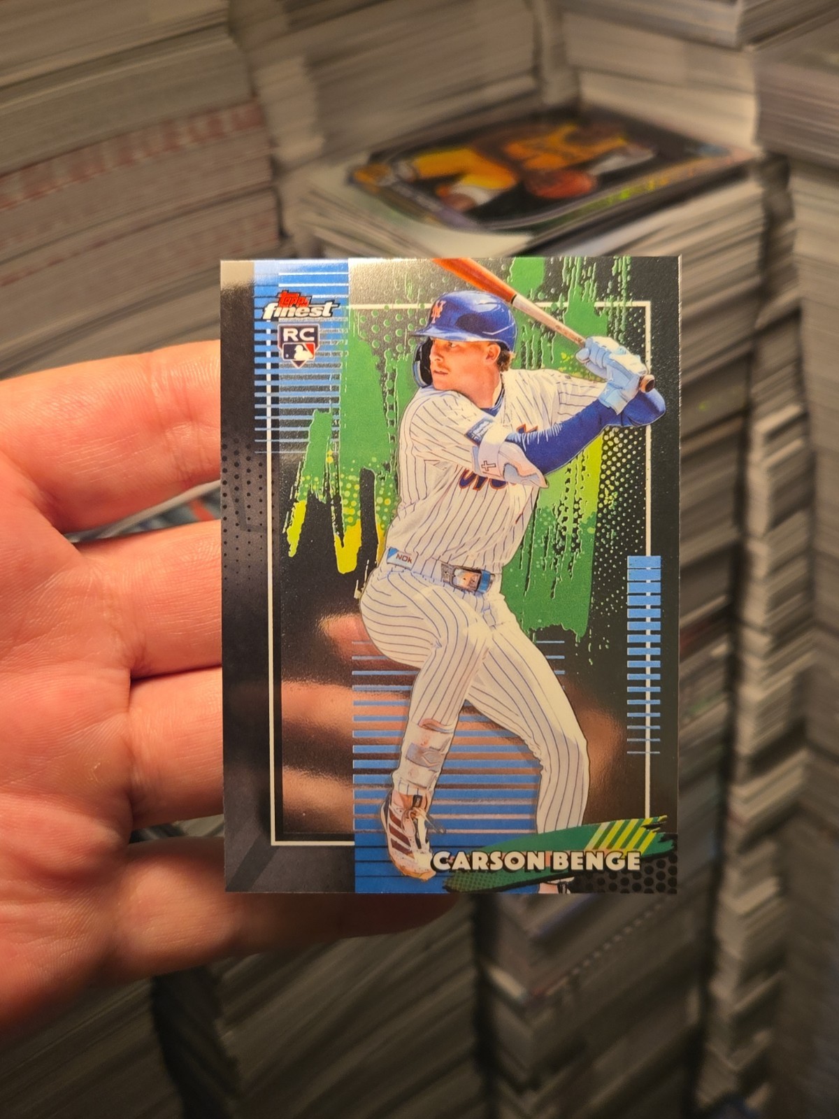 CARSON BENGE 2026 Topps Finest Baseball Rookie (RC) Mets