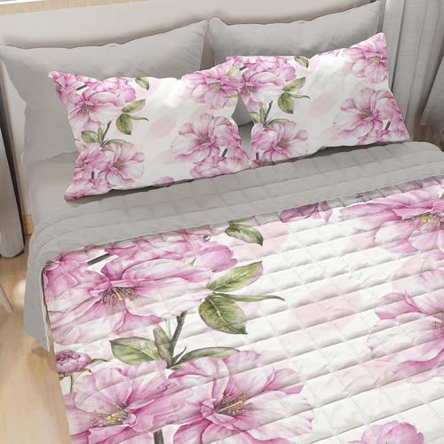 ABAKUHAUS Violet Ensemble De Couvre-lit Matelassé, Ton Pastel