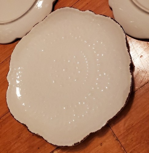 Juego de 4 platos de ensalada Pfaltzgraff Marsella color crema en relieve 8 1/2 pulgadas - Imagen 6 de 12