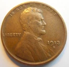 1913-S  Tough, SEMI-KEY Date  Lincoln Cent - (13SSE8)