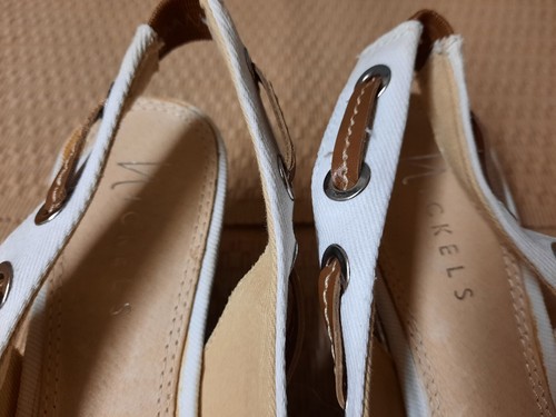 Nickels Ajax Cork Slingback Wedge Heel Sandle Open Toe Women's Sz 6½ M 6.5 M EUC - Picture 3 of 24