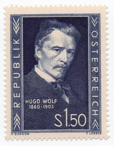 1953 - Austria - Cinquantenario della morte di Ugo Wolf MNH** - Picture 1 of 2