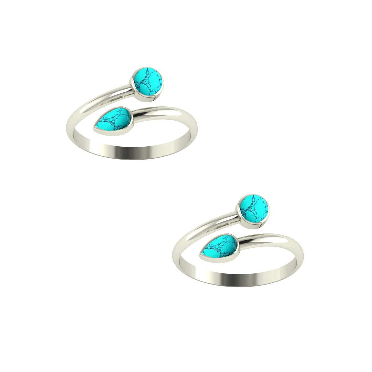 Turquoise 2024 toe ring