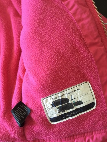 Nautica Winter Jacket Inner Fleece M (6-7) Hot Pink - Picture 6 of 8