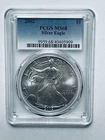 2002 Silver Eagle PCGS MS68 Toned Light Sunset Over Lady Liberty