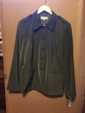 Women  s John Meyer Green Pant Suit Sx 14. Retailed Appox 300 New With Tags
