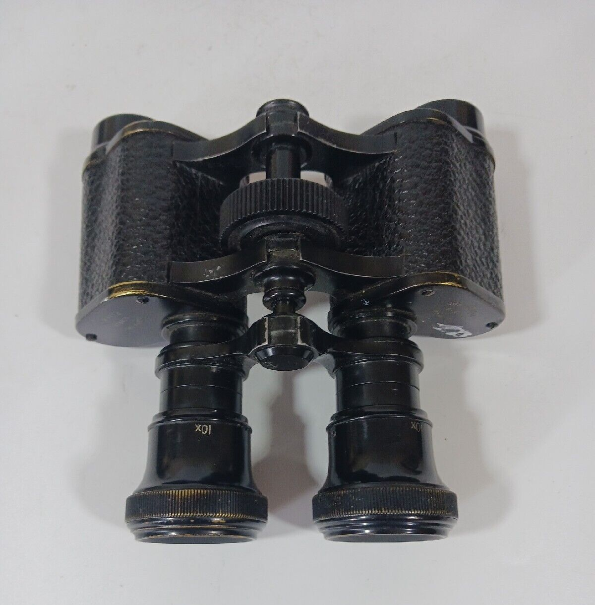 Antique LEMAIRE Paris Binoculars Stereo Leather wrapped 6810x Museum