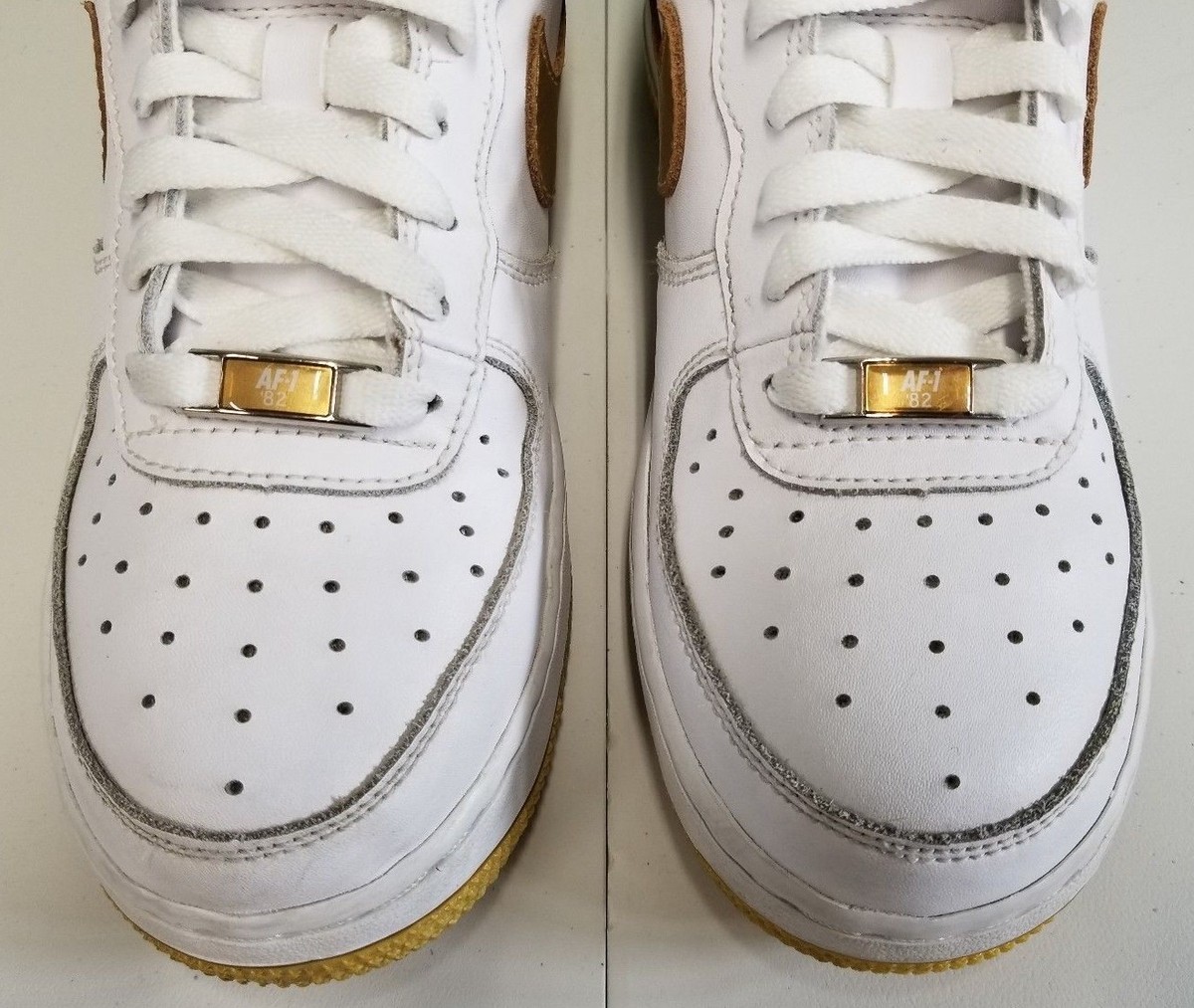 みーらレア NIKE AIR FORCE 1 PLAYERS 2006 2006 Nike Air Force 1 '07 Players youth sz 6Y white/metallic