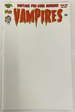 Vampires Blood Shot Cover C Blank Asylum Press Pre-Code Horror Comic Reprints