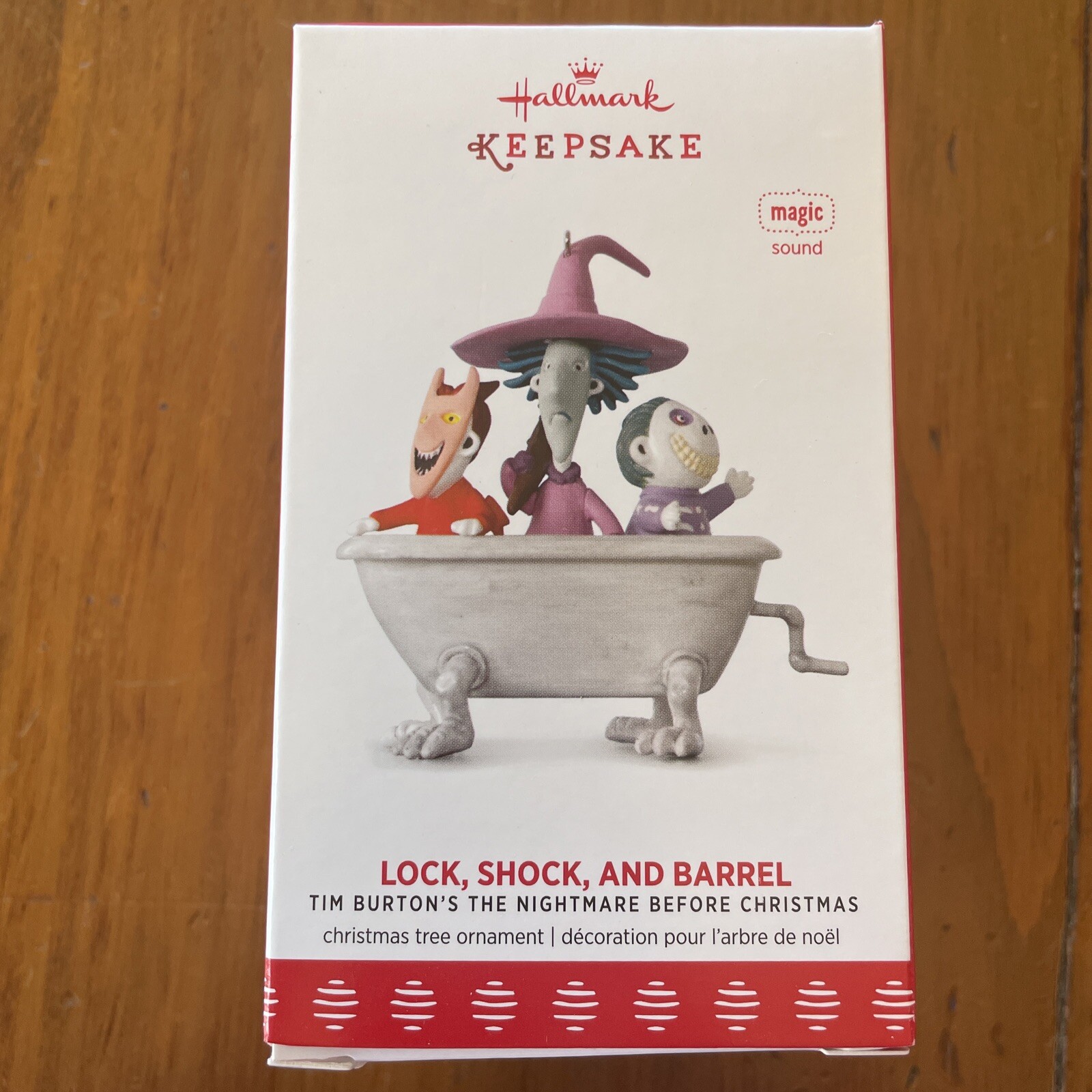 2017 Hallmark Lock Shock and Barrel Nightmare Before Christmas Keepsake