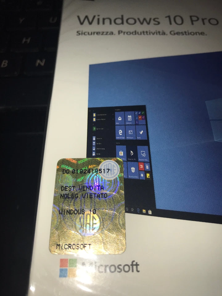 Microsoft Windows 10 PRO FPP ITALIAN USB 32/64BIT NEW HAV-00127 - Photo 2/4