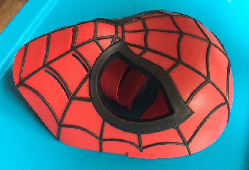 Ultimate Spiderman Hero Face Mask for Cosplay - Adjustable Padded image 3